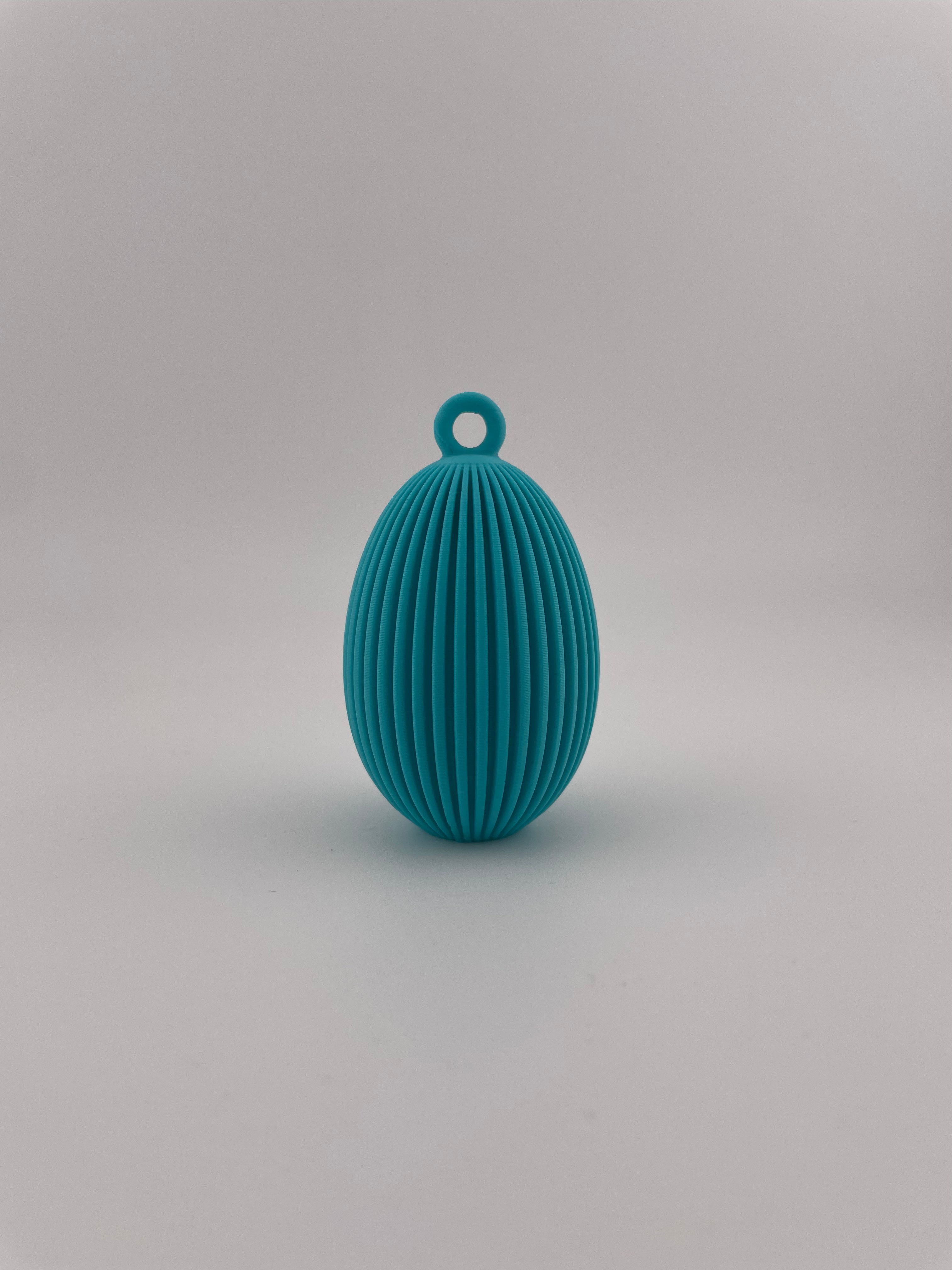 Deko Osterei 3er Set mit Aufhängung – Moderne 3D Design-Deko aus PLA